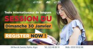 TOEIC &TFI: Tests Internationaux de Langues-Session Janvier