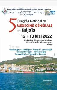 5ème congrès national de médecine générale de Bejaia le 12 et le 13 mai 2022