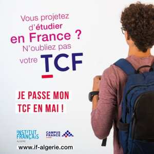 Institut Français Tlemcen Je passe mon TCF en mai !