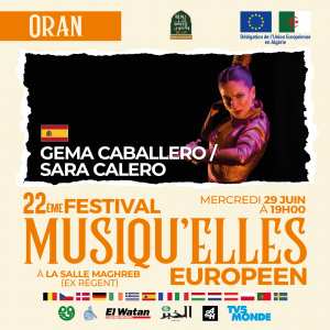 Plática-Dialogue  de Gema Caballero et Sara Calero le mercredi 29 juin 2022 à 19h à la Salle El Maghreb (Oran)