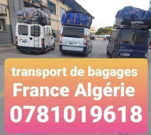 Transport de bagages France - Algérie