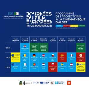 ALGER : PROGRAMME JOURNÉES DU FILM EUROPÉEN 🎥