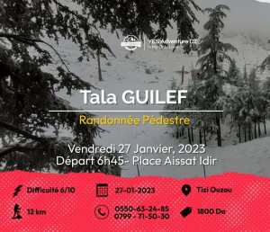 Randonnée à Tala Guillef