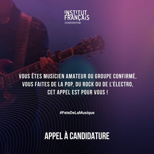 🎸 Dans le but de promouvoir la scène artistique locale, l’Institut français de Constantine vous offre un tremplin idéal pour votre projet a#constantine