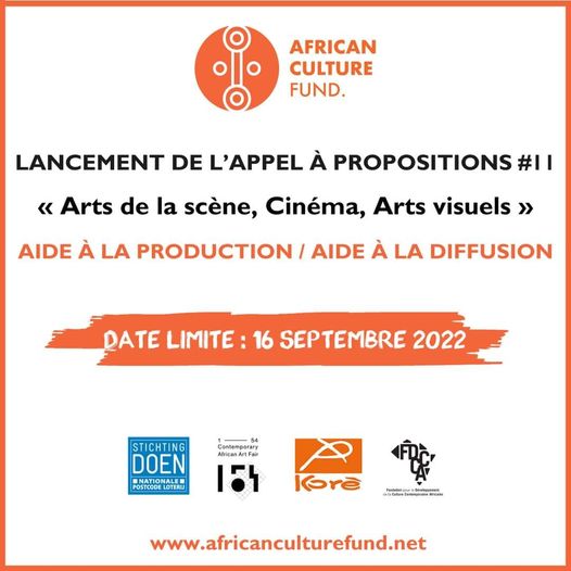 Fonds Africain pour la Culture. Financement disponible :