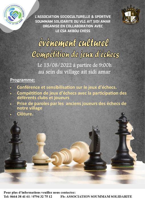 Béjaia : compétition de jeux d'échecs