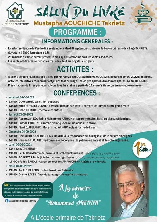 Programme de salon de livre Takerietz