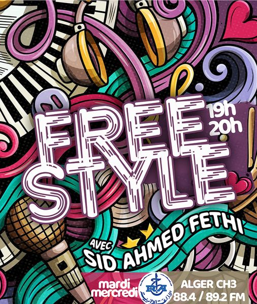 Retrouvez dès ce Mardi avec Sidahmed Fethi sur les ondes de la chaîne 3 votre nouvelle émission Free Style 100% musique 100% interactive....