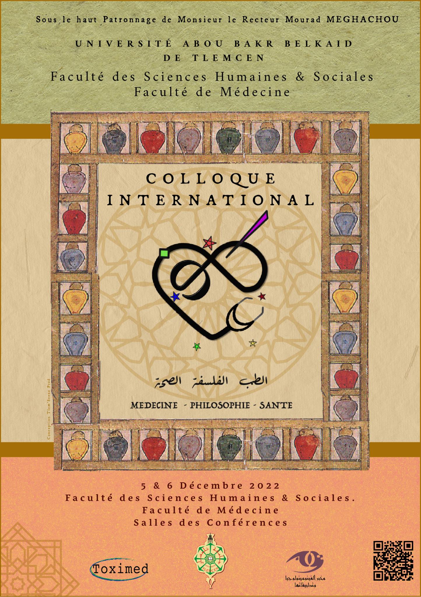 TLEMCEN colloque, « Médecine philosophie et Santé »