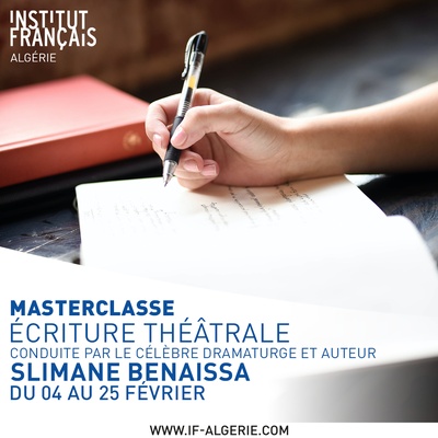 masterclass d’écriture théâtrale - Pour débutants et amoureux de l'écriture