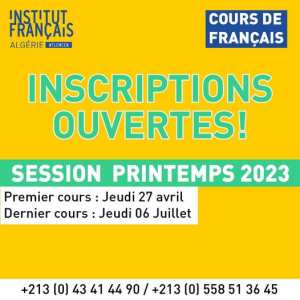 التسجيلات لدروس اللغة الفرنسية دورة الربيع مفتوحة في تلمسان على مستوى مقرنا ELS (Ex département de langue française)😍