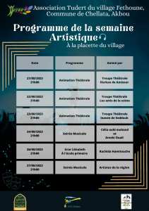 C'est parti pour une semaine d'animation culturelle et artistique.