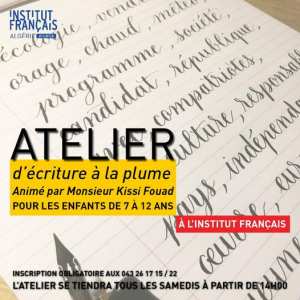 Institut français d'Algérie à Tlemcen : atelier d’écriture pour enfants