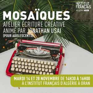 Atelier d’écriture créative par Jonathan Usai ✍️