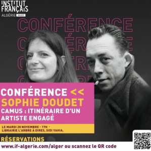 RENCONTRE LITTERAIRE / CONFERENCE : 🔖  Camus: Itinéraire d'un artiste engagé