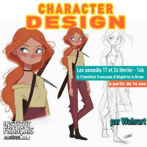 Institut français d'Algérie à Oran  🎨🖌️ Rejoignez-nous pour un atelier de Character Design passionnant avec Wahrart !