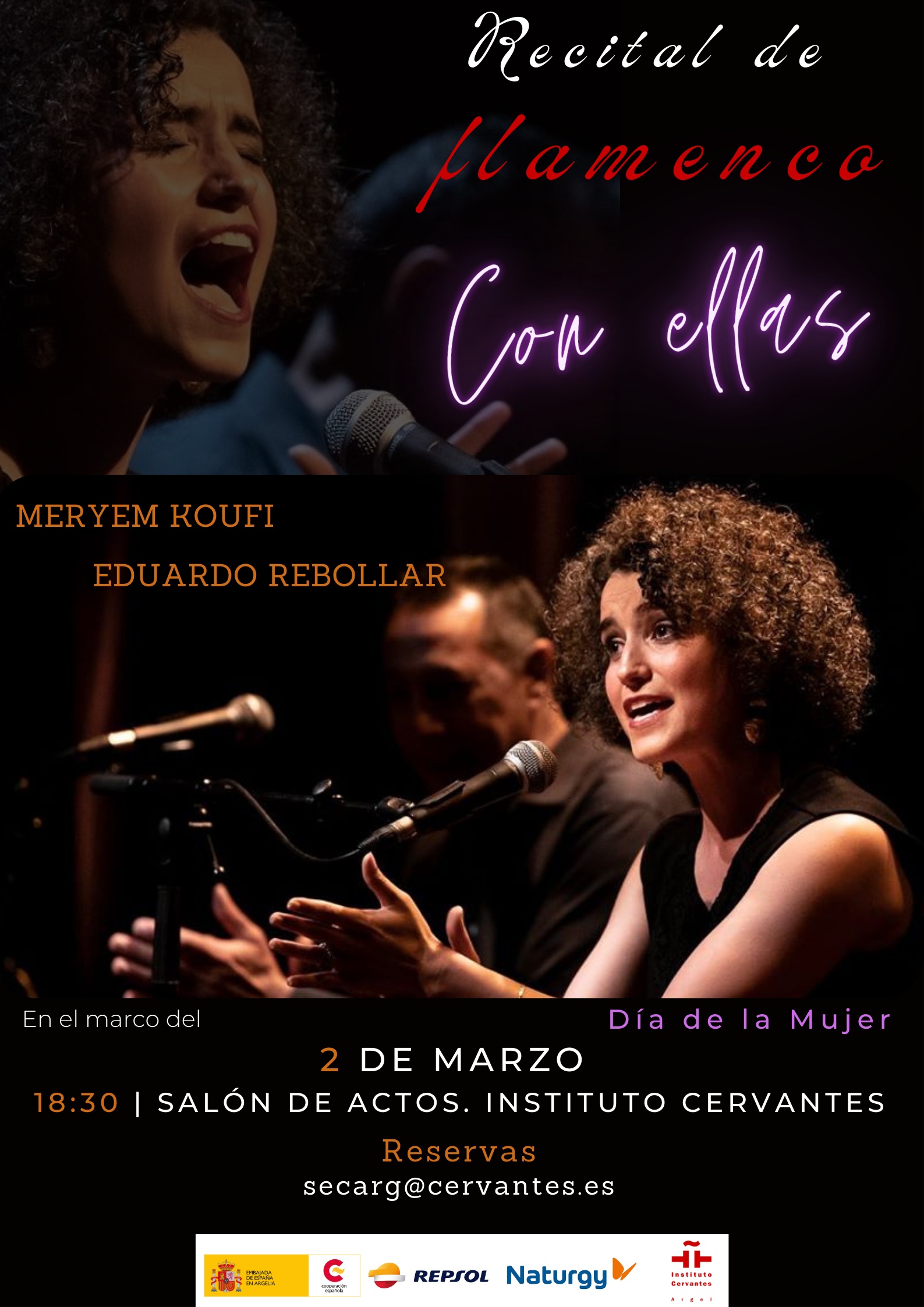 Ambassade d'Espagne en Algérie / Institut Cervantès d'Alger : Célébration de la Journée Internationale des Droits des Femmes