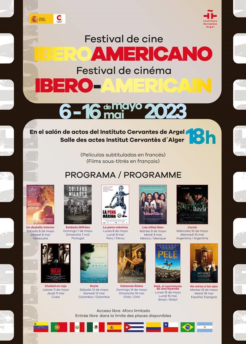 Cycle de cinéma Ibéro-américain du 6 au 16 mai 2023 à l’Institut Cervantès d’Alger.