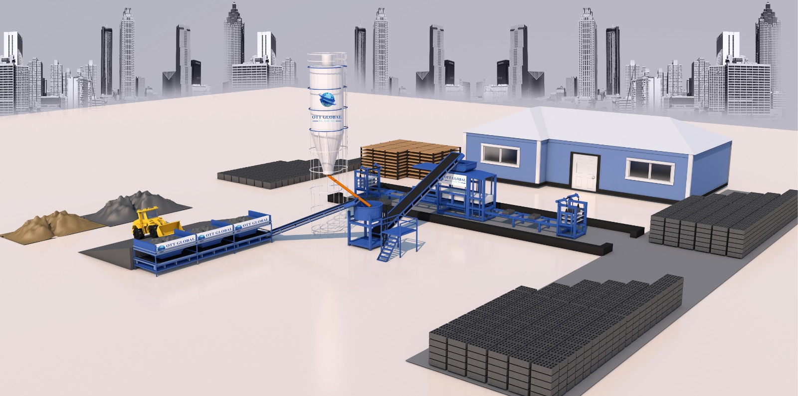 Machine a parpaing OTT4A de OTT GLOBALE