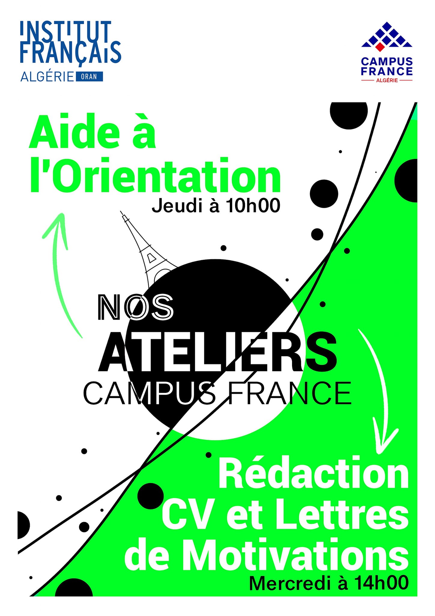 Le service Campus France vous invite à rejoindre des ateliers « Aide à l'orientation et rédaction CV et lettres de motivations »