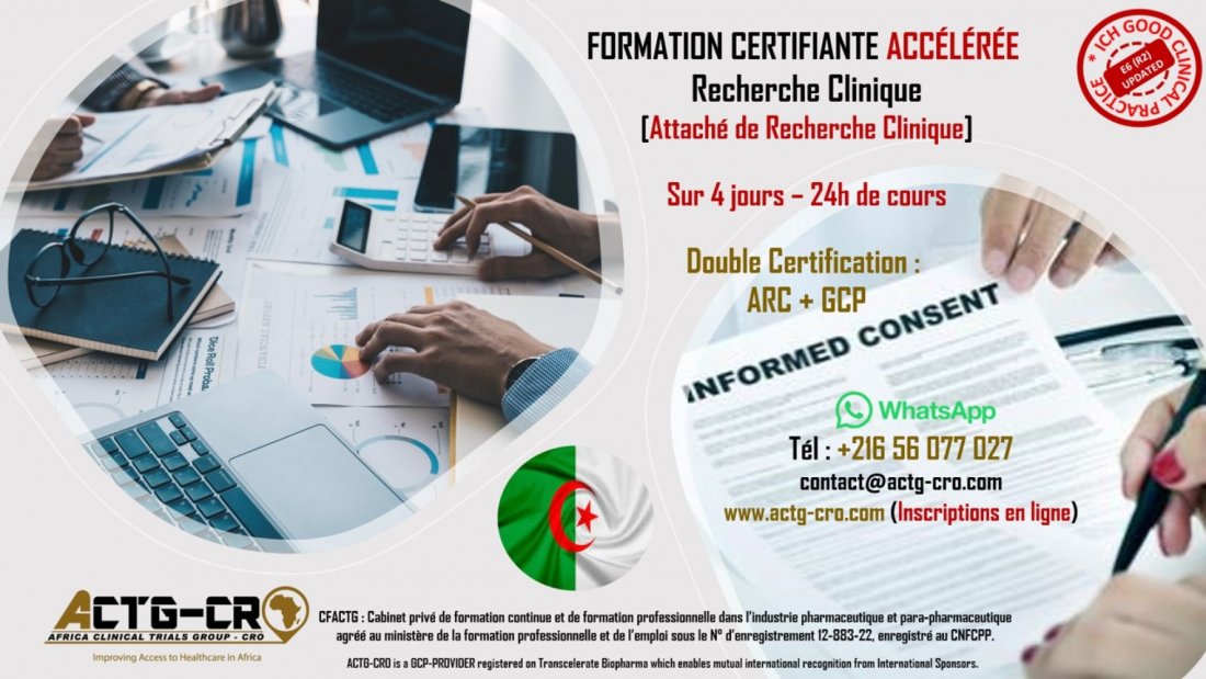 Formation Internationale Attaché de Recherche Clinique