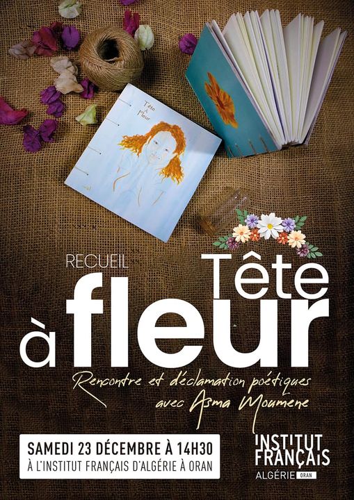 Institut français d'Algérie à Oran  Rencontre poétique avec Asma Moumene ! 📚✨