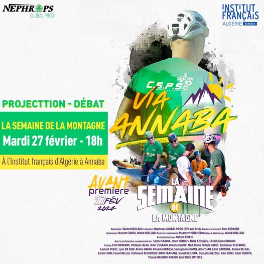 Institut Français d'Algérie à Annaba  🎥 Projection-débat à ne pas manquer ! 🏔