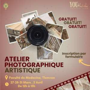 Youthink Club Tlemcen organise un atelier photographique artistique de 3 jours