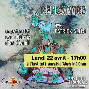 🎨 Ne manquez pas cette occasion unique de rencontrer l'artiste Patrick Altes en partenariat avec la Galerie d'art Civoeil!