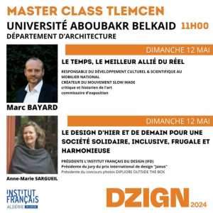 🔶MASTER CLASS DZIGN / Biennale algéro-française de design