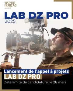 L’Institut Français d’Algérie et les Producteur·trice·s de la Région Sud (LPA), en partenariat avec le festival AFLAM, lancent la troisième édition du LAB DZ PRO !