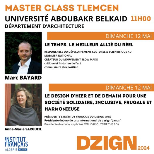 🔶MASTER CLASS DZIGN / Biennale algéro-française de design