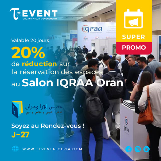 Salon Iqraa d'Oran : Un Événement Exclusif pour les Leaders de l'Éducation et de la Technologie ! 🌟📚