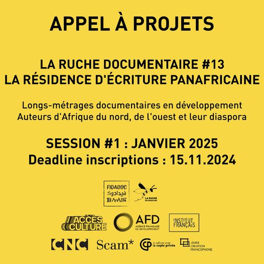 📣 APPEL A PROJETS : Festival International de film Documentaire d'Agadir - Fidadoc