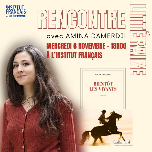 Votre rencontre littéraire avec Amina DAMERDJI autour de son nouveau livre 