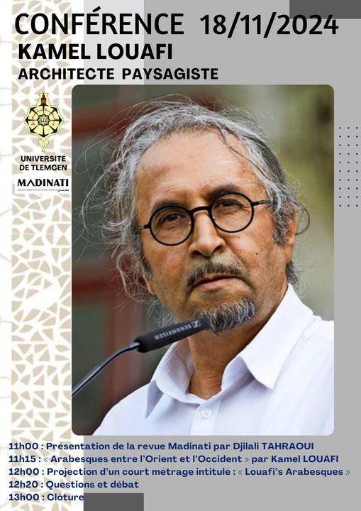 Conférence de Kamel Louafi, architecte paysagiste à l’Université de Tlemcen