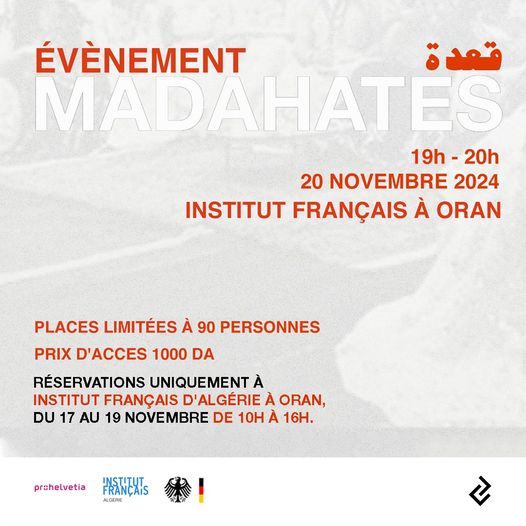 Institut français d'Algérie à Oran  🎭 Spectacle Medahates