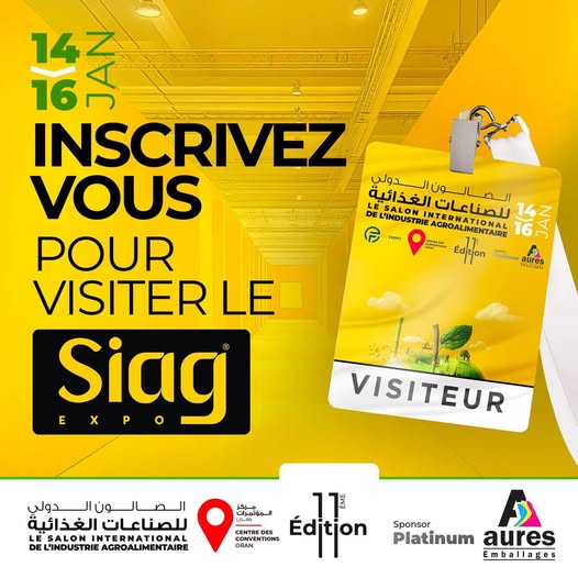 SIAG- Salon International de l’Industrie Agroalimentaire