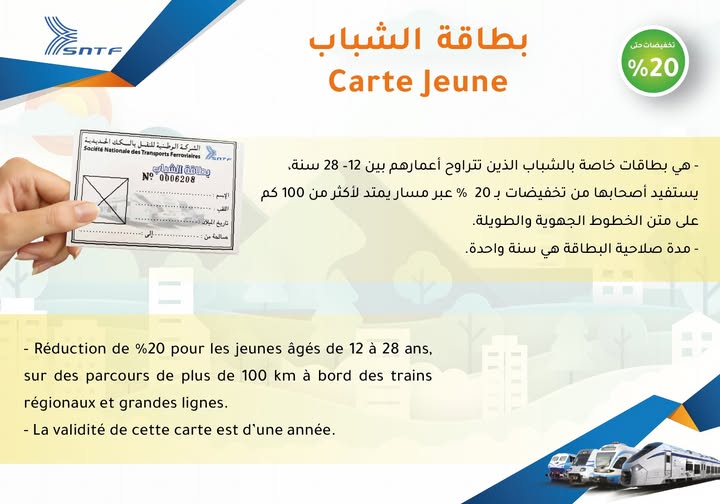 إستفيدوا من عرض بطاقة الشباب