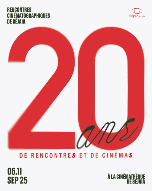 Dans 20 jours, nous nous retrouverons pour fêter les 20 ans des Rencontres Cinématographiques de Béjaia 🎬.