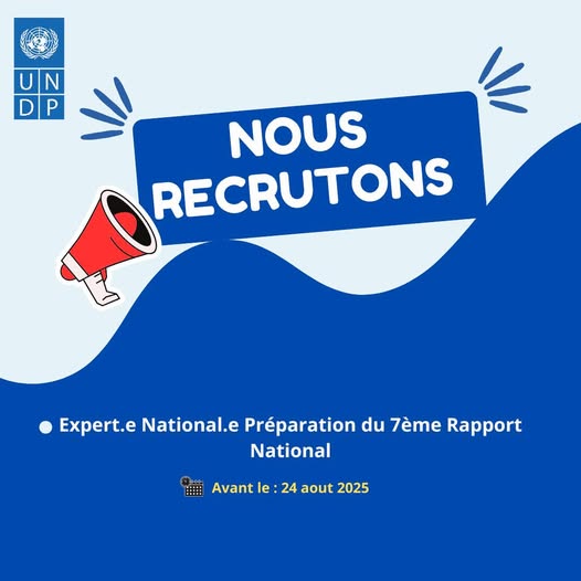 PNUD Algérie برنامج الامم المتحدة الانمائي بالجزائر  · 🔎Nous recrutons !