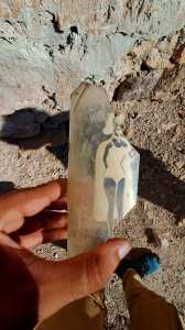 Fragment d'une bouteille ancienne