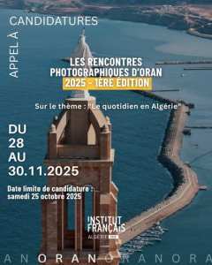 📸 Appel à Candidature – Les Rencontres Photographiques d’Oran 2025 (1ʳᵉ édition)