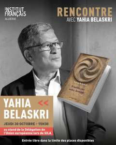 Rencontre littéraire avec Yahia Belaskri –  N’oublie pas notre Arménie