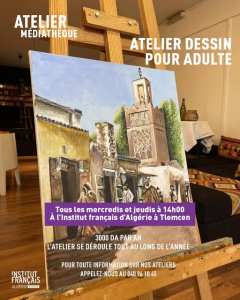 Atelier de dessin et peinture – Institut français d’Algérie à Tlemcen