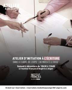 Atelier d'initiation à l’écriture « J’ai inventé le rose » !
