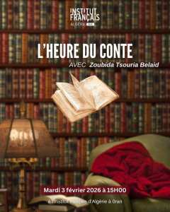 Institut français d'Algérie à Oran  Et si on laissait les histoires prendre vie ? 💭