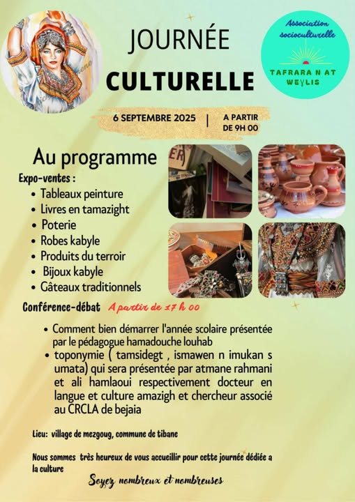 ✨ Journée Culturelle – Tafrara n At Weylis