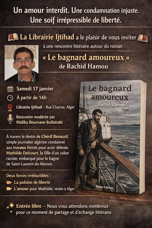 Rencontre littéraire autour du roman Le bagnard amoureux