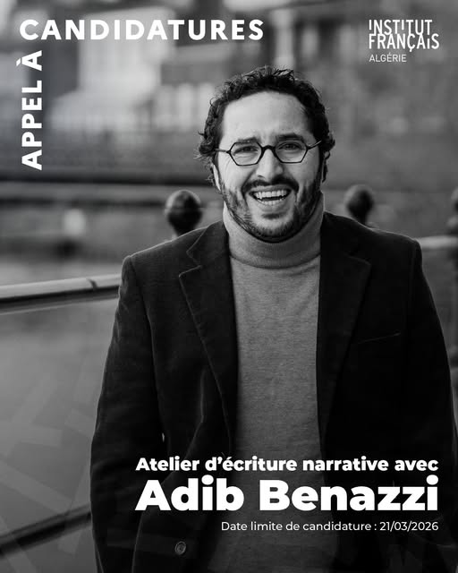 Appel à candidatures - Ateliers d’écriture narrative avec Adib Benazzi !